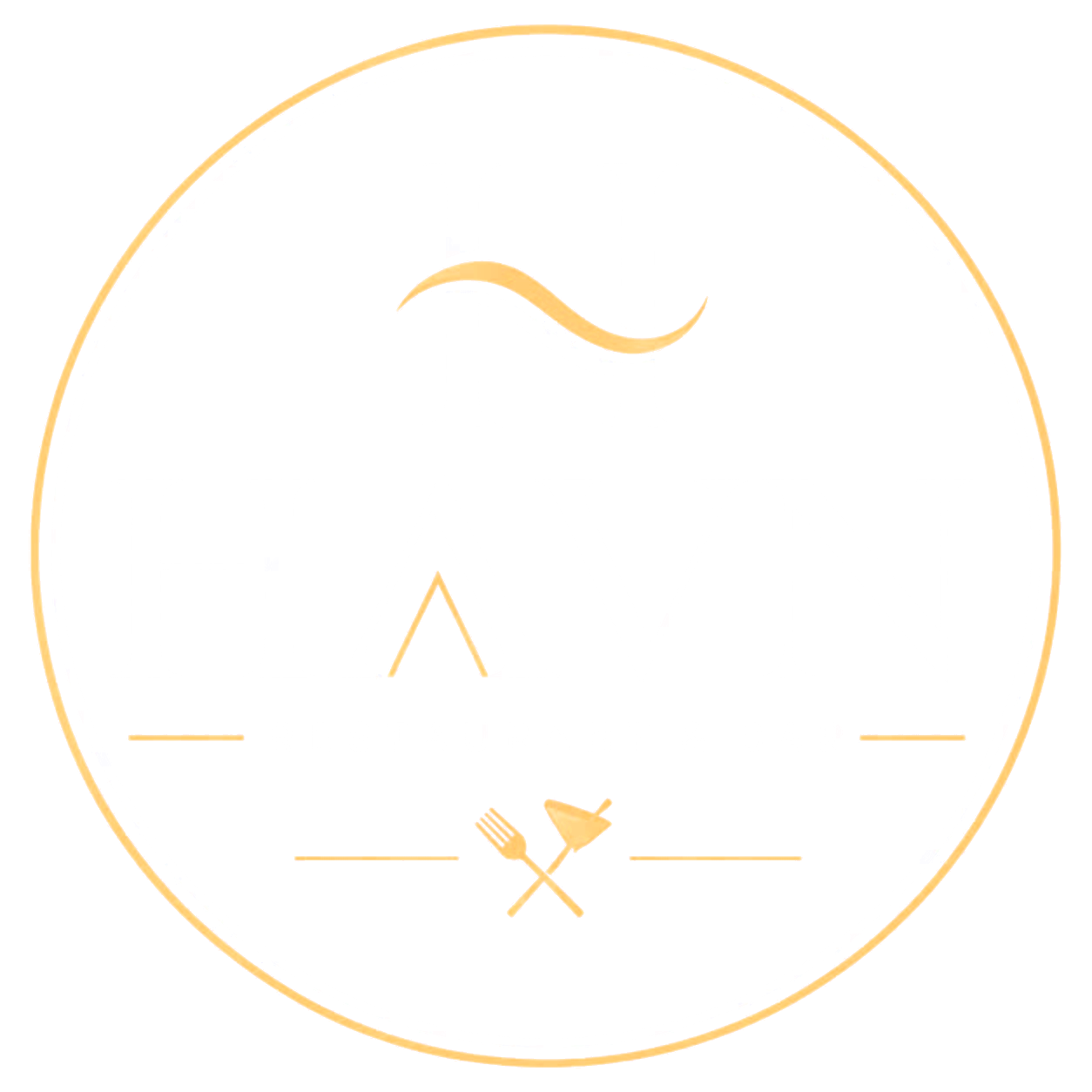 HAVN Restaurant & Bar — circular gold and white crest
